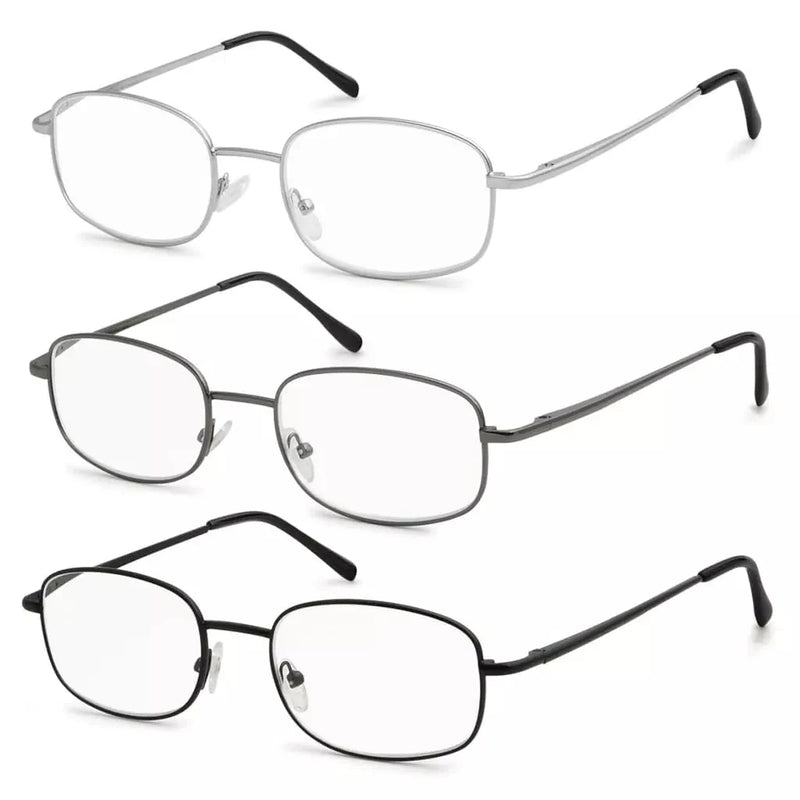 eyekeeper.com 3 Pack Lightweight Wire Rim Metal Frame Reading Glasses R3235 Eyeglasses White Smoke 3 Pairs Mix / +1.00,3 Pairs Mix / +1.25,3 Pairs Mix / +1.50,3 Pairs Mix / +1.75,3 Pairs Mix / +2.00,3 Pairs Mix / +2.25,3 Pairs Mix / +2.50,3 Pairs Mix / +2.75,3 Pairs Mix / +3.00,3 Pairs Mix / +3.50,3 Pairs Mix / +4.00