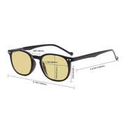 eyekeeper.com 3 Pack Oval Round Blue Light Blocking Reading Glasses TMB065 Eyeglasses White Smoke Black-3pcs / without magnification,Black-3pcs / +0.50,Black-3pcs / +1.00,Black-3pcs / +1.25,Black-3pcs / +1.50,Black-3pcs / +1.75,Black-3pcs / +2.00,Clear-3pcs / +0.50