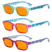 eyekeeper.com 3 Pack Pattern Design Blue Blocking Reading Glasses DS029 Eyeglasses White Smoke 3 Pairs Mix / without magnification,3 Pairs Mix / +0.50,3 Pairs Mix / +0.75,3 Pairs Mix / +1.00,3 Pairs Mix / +1.25,3 Pairs Mix / +1.50,3 Pairs Mix / +1.75,3 Pairs Mix / +2.00,3 Pairs Mix / +2.50,3 Pairs Mix / +3.00