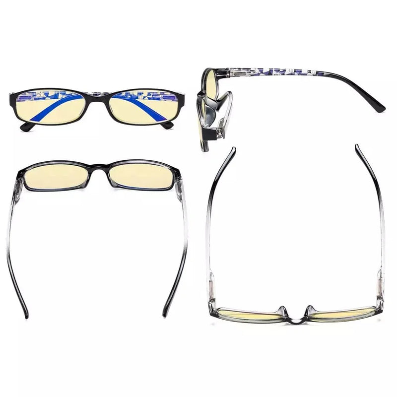 eyekeeper.com 3 Pack Patterned Blue Light Blocking Reading Glasses TMCG908 Eyeglasses White Smoke 3 Pairs Mix / without magnification,3 Pairs Mix / +0.75,3 Pairs Mix / +1.50,3 Pairs Mix / +2.25,3 Pairs Mix / +2.50