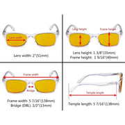 eyekeeper.com 3 Pack Rectangle Blue Light Blocking Reading Glasses HP075 Eyeglasses White Smoke Black Blue-3pcs / +0.50,Black Blue-3pcs / +0.75,Black Blue-3pcs / +1.00,Black Blue-3pcs / +1.50,Black Blue-3pcs / +2.00,Black Blue-3pcs / +2.25,Black Blue-3pcs / +2.50,Black Blue-3pcs / +2.75,Black Brown-3pcs / +0.50,Black Brown-3pcs / +0.75,Black Brown-3