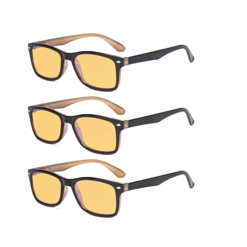 eyekeeper.com 3 Pack Rectangle Blue Light Blocking Reading Glasses HP075 Eyeglasses White Smoke Black Brown-3pcs / +0.50,Black Brown-3pcs / +0.75,Black Brown-3pcs / +1.00,Black Brown-3pcs / +1.25,Black Brown-3pcs / +1.50,Black Brown-3pcs / +1.75,Black Brown-3pcs / +2.00,Black Brown-3pcs / +2.25,Black Brown-3pcs / +2.50,Black Brown-3pcs / +2.75,Black