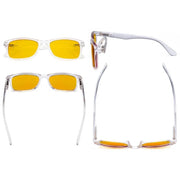 eyekeeper.com 3 Pack Rectangle Blue Light Blocking Reading Glasses HP075 Eyeglasses White Smoke Black Blue-3pcs / +0.50,Black Blue-3pcs / +0.75,Black Blue-3pcs / +1.00,Black Blue-3pcs / +1.50,Black Blue-3pcs / +2.00,Black Blue-3pcs / +2.25,Black Blue-3pcs / +2.50,Black Blue-3pcs / +2.75,Black Brown-3pcs / +0.50,Black Brown-3pcs / +0.75,Black Brown-3