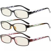 eyekeeper.com 3 Pack Rectangle Blue Light Filter Readers CG908 Eyeglasses White Smoke 3 Pairs Mix / without magnification,3 Pairs Mix / +0.50,3 Pairs Mix / +0.75,3 Pairs Mix / +1.00,3 Pairs Mix / +1.25,3 Pairs Mix / +1.50,3 Pairs Mix / +1.75,3 Pairs Mix / +2.00,3 Pairs Mix / +2.25,3 Pairs Mix / +2.50,3 Pairs Mix / +4.00