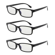 eyekeeper.com 3 Pack Rectangle Blue Light Reading Glasses CG097 Eyeglasses White Smoke Black Blue-3pcs / without magnification,Black Blue-3pcs / +0.50,Black Blue-3pcs / +0.75,Black Blue-3pcs / +1.00,Black Blue-3pcs / +1.25,Black Blue-3pcs / +1.50,Black Blue-3pcs / +1.75,Black Blue-3pcs / +2.00,Black Blue-3pcs / +2.25,Black Blue-3pcs / +2.50