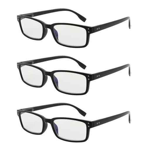 eyekeeper.com 3 Pack Rectangle Blue Light Reading Glasses CG097 Eyeglasses White Smoke Black Blue-3pcs / without magnification,Black Blue-3pcs / +0.50,Black Blue-3pcs / +0.75,Black Blue-3pcs / +1.00,Black Blue-3pcs / +1.25,Black Blue-3pcs / +1.50,Black Blue-3pcs / +1.75,Black Blue-3pcs / +2.00,Black Blue-3pcs / +2.25,Black Blue-3pcs / +2.50