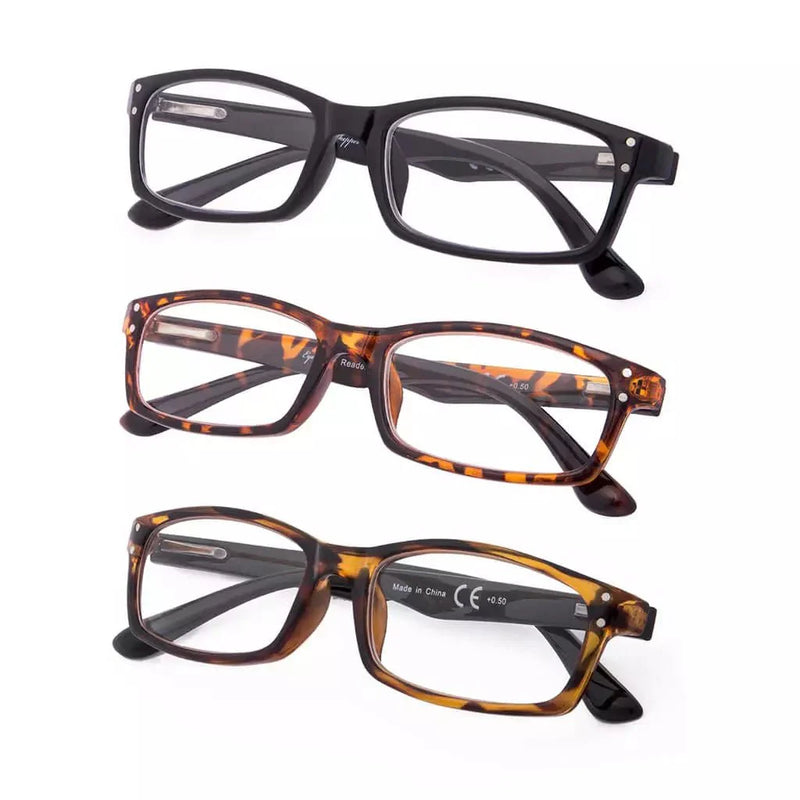 eyekeeper.com 3 Pack Rectangle Stylish Spring hinges Chic Reading Glasses R103 Eyeglasses White Smoke 3 Pairs Mix / +0.50,3 Pairs Mix / +0.75,3 Pairs Mix / +1.00,3 Pairs Mix / +1.25,3 Pairs Mix / +1.50,3 Pairs Mix / +1.75,3 Pairs Mix / +2.00,3 Pairs Mix / +2.25,3 Pairs Mix / +2.50,3 Pairs Mix / +2.75,3 Pairs Mix / +3.00,3 Pairs Mix / +3.50,3 Pairs Mix / +