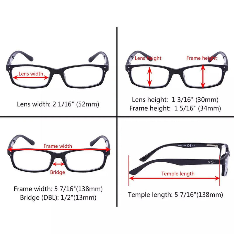 eyekeeper.com 3 Pack Rectangle Stylish Spring hinges Chic Reading Glasses R103 Eyeglasses White Smoke 3 Pairs Mix / +0.50,3 Pairs Mix / +0.75,3 Pairs Mix / +1.00,3 Pairs Mix / +1.25,3 Pairs Mix / +1.50,3 Pairs Mix / +1.75,3 Pairs Mix / +2.00,3 Pairs Mix / +2.25,3 Pairs Mix / +2.50,3 Pairs Mix / +2.75,3 Pairs Mix / +3.00,3 Pairs Mix / +3.50,3 Pairs Mix / +