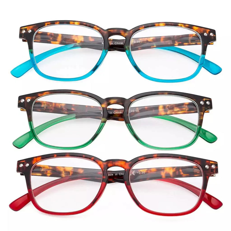 eyekeeper.com 3 Pack Vintage Two-toned Reading Glasses R079D Eyeglasses White Smoke 3 Pairs Mix / +0.50,3 Pairs Mix / +0.75,3 Pairs Mix / +1.00,3 Pairs Mix / +1.25,3 Pairs Mix / +1.50,3 Pairs Mix / +1.75,3 Pairs Mix / +2.00,3 Pairs Mix / +2.25,3 Pairs Mix / +2.50,3 Pairs Mix / +2.75,3 Pairs Mix / +3.00,3 Pairs Mix / +3.50