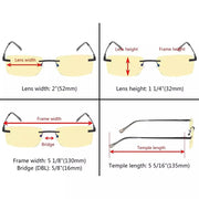 eyekeeper.com 3 Pack Rimless Blue Light Blocking Readers TMCG1612 Eyeglasses White Smoke Black-3pcs / +1.00,Black-3pcs / +1.25,Black-3pcs / +1.50,Black-3pcs / +2.00,Gold-3pcs / +0.50,Gold-3pcs / +1.00,Gunmetal-3pcs / +0.50,Gunmetal-3pcs / +1.00,Gunmetal-3pcs / +1.50