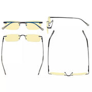 eyekeeper.com 3 Pack Rimless Blue Light Blocking Readers TMCG1612 Eyeglasses White Smoke Black-3pcs / +1.00,Black-3pcs / +1.25,Black-3pcs / +1.50,Black-3pcs / +2.00,Gold-3pcs / +0.50,Gold-3pcs / +1.00,Gunmetal-3pcs / +0.50,Gunmetal-3pcs / +1.00,Gunmetal-3pcs / +1.50