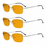 eyekeeper.com 3 Pack Rimless Blue Light Blocking Reading Glasses DSWK9905B Eyeglasses White Smoke Silver-3pcs / without magnification,Silver-3pcs / +0.50,Silver-3pcs / +0.75,Silver-3pcs / +1.00,Silver-3pcs / +1.25,Silver-3pcs / +1.50,Silver-3pcs / +1.75,Silver-3pcs / +2.00