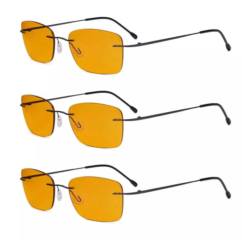 eyekeeper.com 3 Pack Rimless Blue Light Blocking Reading Glasses DSWK9905B Eyeglasses White Smoke Gunmetal-3pcs / without magnification,Gunmetal-3pcs / +0.50,Gunmetal-3pcs / +0.75,Gunmetal-3pcs / +1.00,Gunmetal-3pcs / +1.25,Gunmetal-3pcs / +1.50,Gunmetal-3pcs / +1.75,Gunmetal-3pcs / +2.00