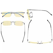 eyekeeper.com 3 Pack Rimless Blue Light Blocking Reading Glasses TMWK8 Eyeglasses White Smoke Black-3pcs / without magnification,Black-3pcs / +0.50,Black-3pcs / +0.75,Black-3pcs / +1.00,Black-3pcs / +1.25,Black-3pcs / +1.50,Black-3pcs / +1.75,Black-3pcs / +2.25,Black-3pcs / +2.50,Black-3pcs / +2.75,Black-3pcs / +3.00,Black-3pcs / +3.50,Black-3pcs