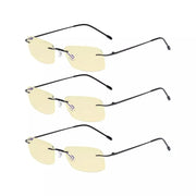 eyekeeper.com 3 Pack Rimless Blue Light Blocking Reading Glasses TMWK8 Eyeglasses White Smoke Black-3pcs / without magnification,Black-3pcs / +0.50,Black-3pcs / +0.75,Black-3pcs / +1.00,Black-3pcs / +1.25,Black-3pcs / +1.50,Black-3pcs / +1.75,Black-3pcs / +2.25,Black-3pcs / +2.50,Black-3pcs / +2.75,Black-3pcs / +3.00,Black-3pcs / +3.50,Black-3pcs