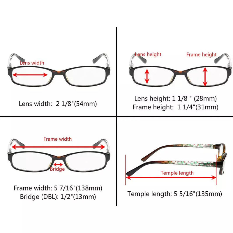 eyekeeper.com 3 Pack Small Lens Reading Glasses with Pattern Temples R908 Eyeglasses White Smoke 3 Pairs Mix / +0.50,3 Pairs Mix / +0.75,3 Pairs Mix / +1.00,3 Pairs Mix / +1.25,3 Pairs Mix / +1.50,3 Pairs Mix / +1.75,3 Pairs Mix / +2.00,3 Pairs Mix / +2.25,3 Pairs Mix / +2.50,3 Pairs Mix / +2.75,3 Pairs Mix / +3.00,3 Pairs Mix / +3.50,3 Pairs Mix / +