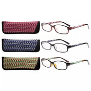 eyekeeper.com 3 Pack Small Lens Reading Glasses with Pattern Temples R908 Eyeglasses White Smoke 3 Pairs Mix / +0.50,3 Pairs Mix / +0.75,3 Pairs Mix / +1.00,3 Pairs Mix / +1.25,3 Pairs Mix / +1.50,3 Pairs Mix / +1.75,3 Pairs Mix / +2.00,3 Pairs Mix / +2.25,3 Pairs Mix / +2.50,3 Pairs Mix / +2.75,3 Pairs Mix / +3.00,3 Pairs Mix / +3.50,3 Pairs Mix / +