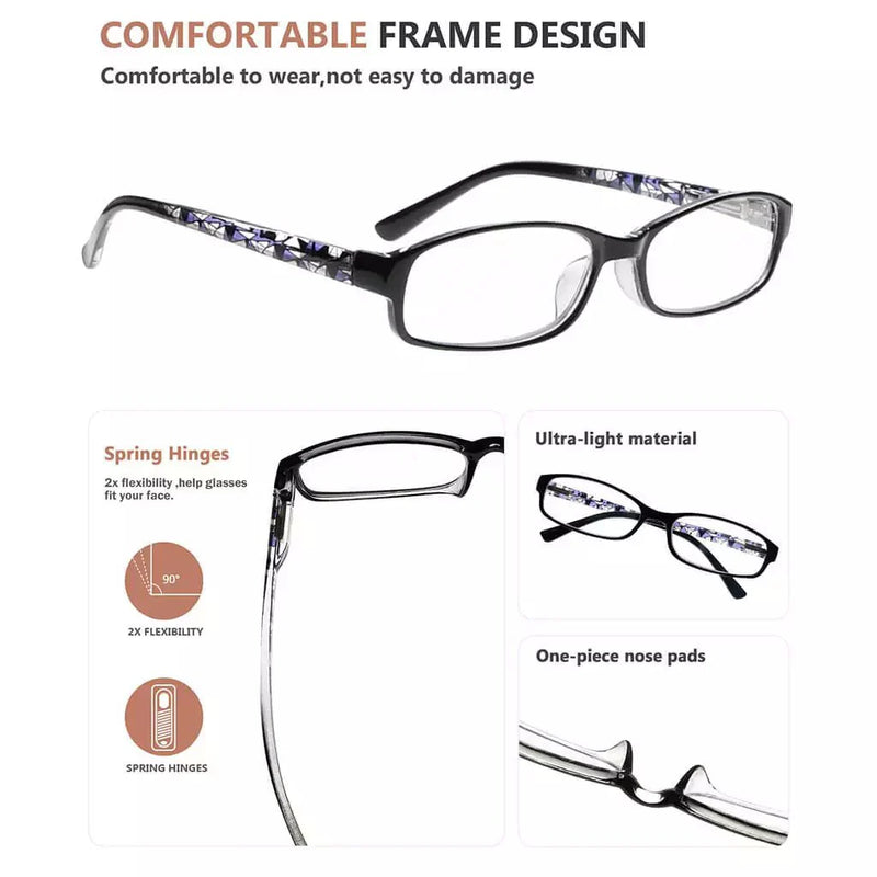 eyekeeper.com 3 Pack Small Lens Reading Glasses with Pattern Temples R908 Eyeglasses White Smoke 3 Pairs Mix / +0.50,3 Pairs Mix / +0.75,3 Pairs Mix / +1.00,3 Pairs Mix / +1.25,3 Pairs Mix / +1.50,3 Pairs Mix / +1.75,3 Pairs Mix / +2.00,3 Pairs Mix / +2.25,3 Pairs Mix / +2.50,3 Pairs Mix / +2.75,3 Pairs Mix / +3.00,3 Pairs Mix / +3.50,3 Pairs Mix / +
