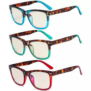 eyekeeper.com 3 Pack Square Blue Light Filter Reading Glasses UVR080D Eyeglasses White Smoke 3 Pairs Mix / without magnification,3 Pairs Mix / +0.50,3 Pairs Mix / +0.75,3 Pairs Mix / +1.00,3 Pairs Mix / +1.25,3 Pairs Mix / +1.50,3 Pairs Mix / +1.75,3 Pairs Mix / +2.00,3 Pairs Mix / +2.25,3 Pairs Mix / +2.50,3 Pairs Mix / +3.00
