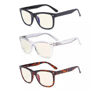 eyekeeper.com 3 Pack Square Large Lenses Blue Light Filter Reading Glasses UVR080 Eyeglasses White Smoke 3 Pairs Mix / without magnification,3 Pairs Mix / +0.50,3 Pairs Mix / +0.75,3 Pairs Mix / +1.00,3 Pairs Mix / +1.25,3 Pairs Mix / +1.50,3 Pairs Mix / +1.75,3 Pairs Mix / +2.00,3 Pairs Mix / +2.25,3 Pairs Mix / +2.50,3 Pairs Mix / +2.75,3 Pairs Mix / +3.00