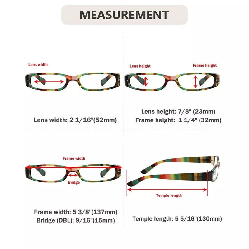eyekeeper.com 3 Pack Striped Pattern Reading Glasses R906 Eyeglasses White Smoke 3 Pairs Mix / +0.75,3 Pairs Mix / +1.00