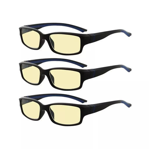 eyekeeper.com 3 Pack Stylish Blue Light Blocking Readers TMXM01 Eyeglasses White Smoke Black Blue-3pcs / without magnification,Black Blue-3pcs / +0.50,Black Blue-3pcs / +0.75,Black Blue-3pcs / +1.00,Black Blue-3pcs / +1.25,Black Blue-3pcs / +1.50,Black Blue-3pcs / +1.75,Black Blue-3pcs / +2.00,Black Blue-3pcs / +2.25