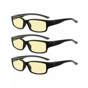 eyekeeper.com 3 Pack Stylish Blue Light Blocking Readers TMXM01 Eyeglasses White Smoke Black Grey-3pcs / without magnification,Black Grey-3pcs / +0.50,Black Grey-3pcs / +0.75,Black Grey-3pcs / +1.00,Black Grey-3pcs / +1.25,Black Grey-3pcs / +1.50,Black Grey-3pcs / +1.75,Black Grey-3pcs / +2.00,Black Grey-3pcs / +2.25