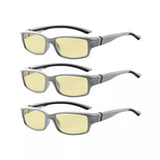 eyekeeper.com 3 Pack Stylish Blue Light Blocking Readers TMXM01 Eyeglasses White Smoke Grey-3pcs / without magnification,Grey-3pcs / +0.50,Grey-3pcs / +0.75,Grey-3pcs / +1.00,Grey-3pcs / +1.25,Grey-3pcs / +1.50,Grey-3pcs / +1.75,Grey-3pcs / +2.00,Grey-3pcs / +2.25