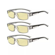 eyekeeper.com 3 Pack Stylish Blue Light Blocking Readers TMXM01 Eyeglasses White Smoke Clear Grey-3pcs / without magnification,Clear Grey-3pcs / +0.50,Clear Grey-3pcs / +0.75,Clear Grey-3pcs / +1.00,Clear Grey-3pcs / +1.25,Clear Grey-3pcs / +1.50,Clear Grey-3pcs / +1.75,Clear Grey-3pcs / +2.00,Clear Grey-3pcs / +2.25