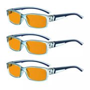 eyekeeper.com 3 Pack Stylish Blue Light Blocking Reading Glasses DSXM01 Eyeglasses White Smoke Clear Grey-3pcs / without magnification,Clear Grey-3pcs / +0.50,Clear Grey-3pcs / +0.75,Clear Grey-3pcs / +1.00,Clear Grey-3pcs / +1.25,Clear Grey-3pcs / +1.50,Clear Grey-3pcs / +1.75,Clear Grey-3pcs / +2.00,Clear Grey-3pcs / +2.50,Brown-3pcs / without ma