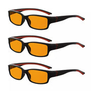 eyekeeper.com 3 Pack Stylish Blue Light Blocking Reading Glasses DSXM01 Eyeglasses White Smoke Black Red-3pcs / without magnification,Black Red-3pcs / +0.50,Black Red-3pcs / +0.75,Black Red-3pcs / +1.00,Black Red-3pcs / +1.25,Black Red-3pcs / +1.50,Black Red-3pcs / +1.75,Black Red-3pcs / +2.00,Black Red-3pcs / +2.50