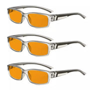 eyekeeper.com 3 Pack Stylish Blue Light Blocking Reading Glasses DSXM01 Eyeglasses White Smoke Grey-3pcs / without magnification,Grey-3pcs / +0.50,Grey-3pcs / +0.75,Grey-3pcs / +1.00,Grey-3pcs / +1.25,Grey-3pcs / +1.50,Grey-3pcs / +1.75,Grey-3pcs / +2.00,Grey-3pcs / +2.50
