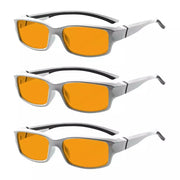 eyekeeper.com 3 Pack Stylish Blue Light Blocking Reading Glasses DSXM01 Eyeglasses White Smoke Silver-3pcs / without magnification,Silver-3pcs / +0.50,Silver-3pcs / +0.75,Silver-3pcs / +1.00,Silver-3pcs / +1.25,Silver-3pcs / +1.50,Silver-3pcs / +1.75,Silver-3pcs / +2.00,Silver-3pcs / +2.50