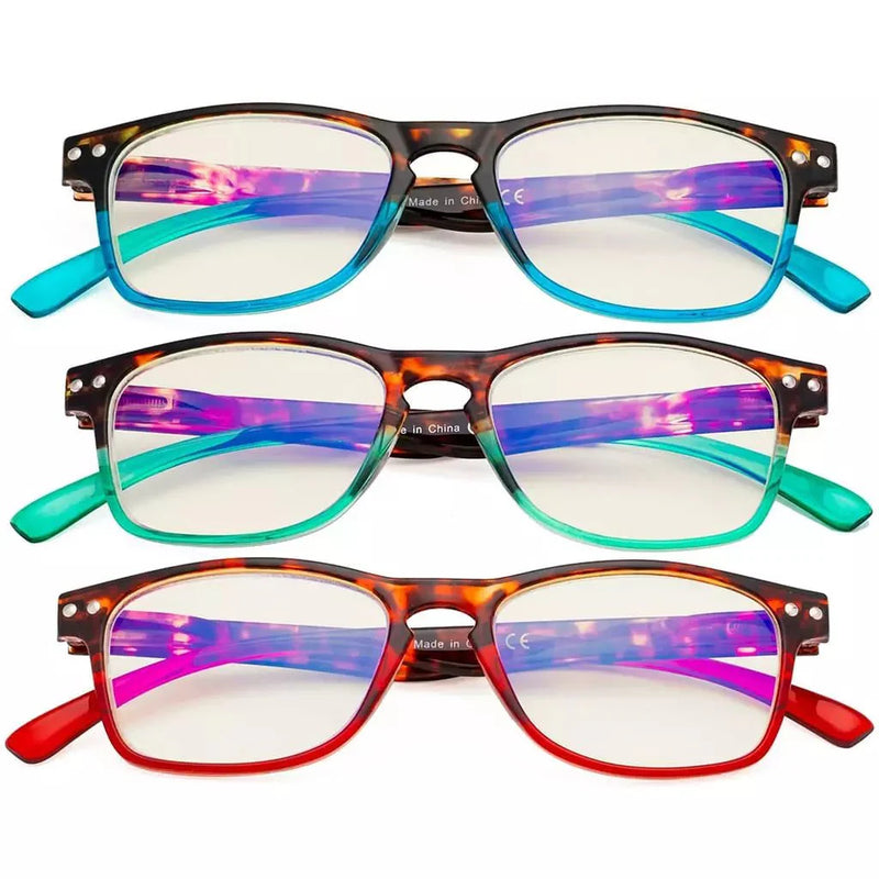 eyekeeper.com 3 Pack Stylish Design Blue Light Filter Reading Glasses UVR046D Eyeglasses White Smoke 3 Pairs Mix / without magnification,3 Pairs Mix / +0.50,3 Pairs Mix / +0.75,3 Pairs Mix / +1.00,3 Pairs Mix / +1.25,3 Pairs Mix / +1.50,3 Pairs Mix / +1.75,3 Pairs Mix / +2.00,3 Pairs Mix / +2.25,3 Pairs Mix / +3.00,3 Pairs Mix / +3.50