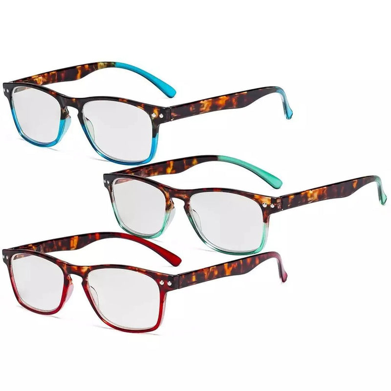 eyekeeper.com 3 Pack Stylish Reading Glasses with Tortoise Arm R046D Eyeglasses White Smoke 3 Pairs Mix / +0.50,3 Pairs Mix / +0.75,3 Pairs Mix / +1.00,3 Pairs Mix / +1.25,3 Pairs Mix / +1.50,3 Pairs Mix / +1.75,3 Pairs Mix / +2.25,3 Pairs Mix / +3.50