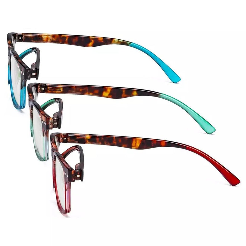 eyekeeper.com 3 Pack Stylish Reading Glasses with Tortoise Arm R046D Eyeglasses White Smoke 3 Pairs Mix / +0.50,3 Pairs Mix / +0.75,3 Pairs Mix / +1.00,3 Pairs Mix / +1.25,3 Pairs Mix / +1.50,3 Pairs Mix / +1.75,3 Pairs Mix / +2.25,3 Pairs Mix / +3.50