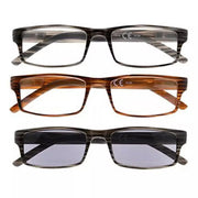 eyekeeper.com 3 Pack Stylish Striped Rectangle Reading Glasses R026 Eyeglasses White Smoke 3 Pairs Mix / +0.50,3 Pairs Mix / +0.75,3 Pairs Mix / +1.00,3 Pairs Mix / +1.25,3 Pairs Mix / +1.50,3 Pairs Mix / +1.75,3 Pairs Mix / +2.00,3 Pairs Mix / +2.25,3 Pairs Mix / +2.50,3 Pairs Mix / +2.75,3 Pairs Mix / +3.00,3 Pairs Mix / +3.50,3 Pairs Mix / +