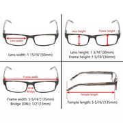 eyekeeper.com 3 Pack Stylish Striped Rectangle Reading Glasses R026 Eyeglasses White Smoke 3 Pairs Mix / +0.50,3 Pairs Mix / +0.75,3 Pairs Mix / +1.00,3 Pairs Mix / +1.25,3 Pairs Mix / +1.50,3 Pairs Mix / +1.75,3 Pairs Mix / +2.00,3 Pairs Mix / +2.25,3 Pairs Mix / +2.50,3 Pairs Mix / +2.75,3 Pairs Mix / +3.00,3 Pairs Mix / +3.50,3 Pairs Mix / +