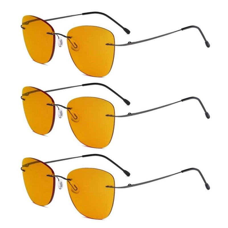 eyekeeper.com 3 Pack Titanium Blue Light Blocking Reading Glasses DSWK9902 Eyeglasses White Smoke Gunmetal-3pcs / without magnification,Gunmetal-3pcs / +0.50,Gunmetal-3pcs / +0.75,Gunmetal-3pcs / +1.00,Gunmetal-3pcs / +1.25,Gunmetal-3pcs / +1.50,Gunmetal-3pcs / +1.75,Gunmetal-3pcs / +2.00