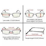 eyekeeper.com 3 Pack Traditional Rectangle Blue Light Filter Reading Glasses CG1709 Eyeglasses White Smoke Black-3pcs / without magnification,Black-3pcs / +0.50,Black-3pcs / +0.75,Black-3pcs / +1.00,Black-3pcs / +1.25,Black-3pcs / +1.50,Black-3pcs / +1.75,Black-3pcs / +2.00,Black-3pcs / +2.25,Black-3pcs / +2.50,Black-3pcs / +3.00,Gold-3pcs / without magnificat