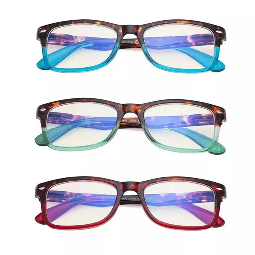 eyekeeper.com 3 Pack Two-toned Blue Light Filter Reading Glasses UVR075D Eyeglasses White Smoke 3 Pairs Mix / without magnification,3 Pairs Mix / +0.50,3 Pairs Mix / +0.75,3 Pairs Mix / +1.00,3 Pairs Mix / +1.25,3 Pairs Mix / +1.50,3 Pairs Mix / +1.75,3 Pairs Mix / +2.00,3 Pairs Mix / +2.25,3 Pairs Mix / +2.50,3 Pairs Mix / +3.00,3 Pairs Mix / +3.50