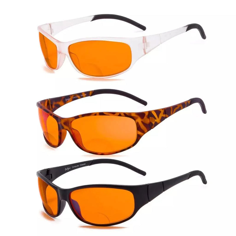 eyekeeper.com 3 Pack Wrapped Bifocal Reading Glasses Blue Light Blocking Bifocal Readers SGS080 Eyeglasses White Smoke 3 Pairs Mix / +1.00,3 Pairs Mix / +1.25,3 Pairs Mix / +1.50,3 Pairs Mix / +1.75,3 Pairs Mix / +2.00,3 Pairs Mix / +2.50,3 Pairs Mix / +3.00