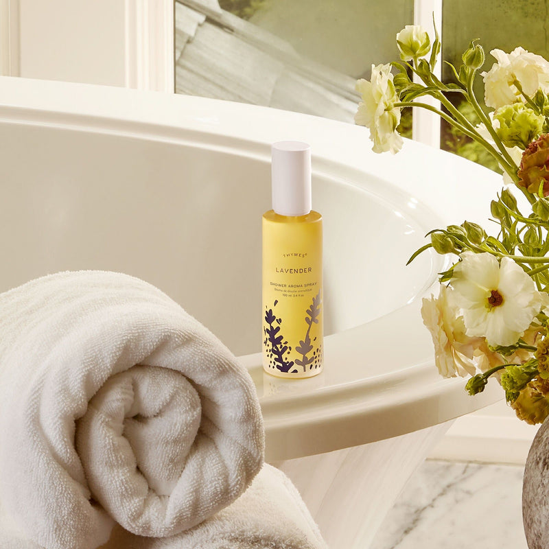 Thymes Thymes Lavender Shower Aroma Spray 3.4 Oz Aroma Spray Light Gray