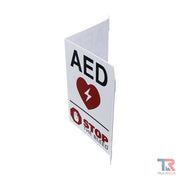 True Rescue Transforming AED / STB Wall Sign Bleeding Control Sign Light Gray