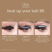 Chella heated eyelash curler Brow & Eye Rosy Brown