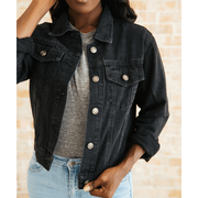 Sunflower Motherhood Black Denim Mama Jacket Clothing Light Gray Small,Medium,Large,Extra Large