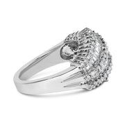 Bids.com 14K White Gold Diamond Cocktail Ring Band (1 3/4 Cttw, H-I Color, SI2-I1 Clarity) - Size 6-1/2 Rings White Smoke 8 / White.Gold,7 / White.Gold,6.5 / White.Gold