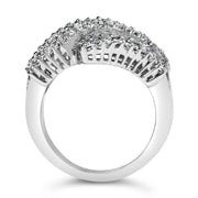 Bids.com 14K White Gold Diamond Cocktail Ring Band (1 3/4 Cttw, H-I Color, SI2-I1 Clarity) - Size 6-1/2 Rings White Smoke 8 / White.Gold,7 / White.Gold,6.5 / White.Gold