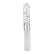 Bids.com 14K White Gold 1/2 cttw Diamond 5-Stone Band Ring (H-I Clarity, SI2-I1 Color) - Size 7 Rings Light Gray 7 / White.Gold