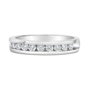 Bids.com IGI Certified 1/2 Cttw Round Brilliant Cut Diamond 18K White Gold Channel Set Eternity Style Wedding Band Ring (H-I Color, I1-I2 Clarity) - Size 7 Rings Light Gray 7 / White.Gold,9 / White.Gold,8.5 / White.Gold,8 / White.Gold,7.5 / White.Gold,6.5 / White.Gold,6 / White.Gold,5.5 / White.Gold,5 / White.Gold